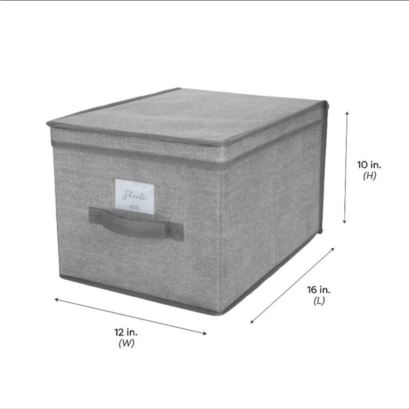 Simplify large grey storage box - 16x12x10 new - Picture 6 of 7